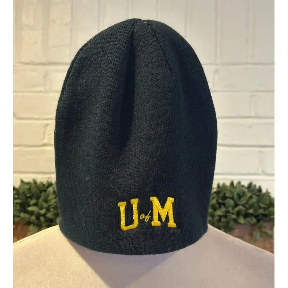 Top Of The World University Of Michigan Kids Navy & Yellow Beanie Hat